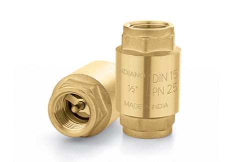 Brass Spring Loaded Check Valve, For Water Line, Packaging Type: Standard
