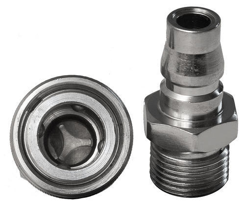 Stainless Steel Pneumatic Coupling, for Pneumatic Connections, Size: 1/8-8