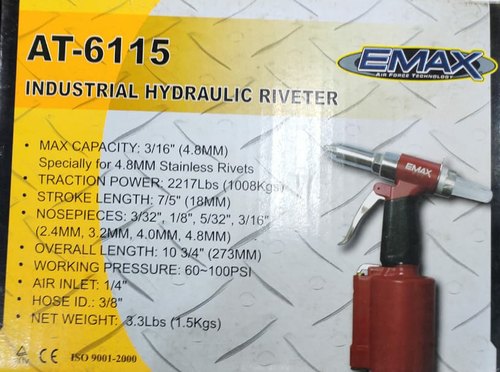 Industrial hydraulic riveter