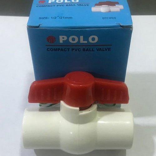 White Polo Compact PVC Ball Valve