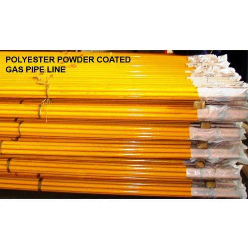Round Polyester Powder Coated GI Gas Pipe, Diameter: 1/2 Inch And 2 Inch