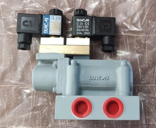 Poppet Solenoid Valve A3461M Schrader for Air, Valve Size: 3/8 BASIS