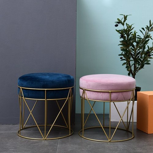 Gold Poufs metal base frame