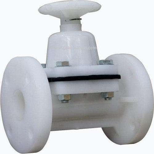 GOKUL PP Diaphragm Flange End Valve, Size: 15mm To 150mm, Diaphragm Valves