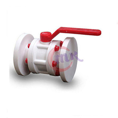 PP Flange End Ball Valve, Size: Standard