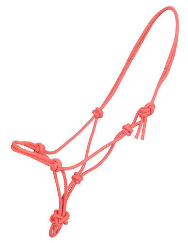 Red PP Horse Rope Halter, Full