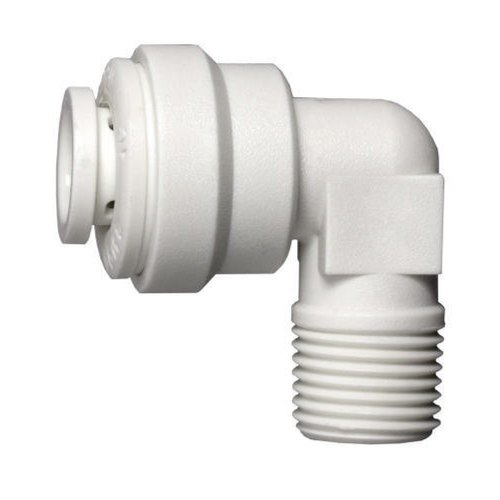 Polypropylene 90 degree PP Straight Elbow Connector, For Pneumatic Connections, Size: 1/2 inch