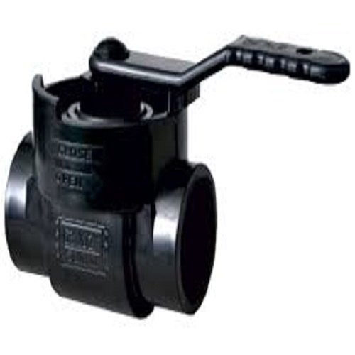 Black PP Top Entry Ball Valve, Size: 1 Inch To 3 Inch