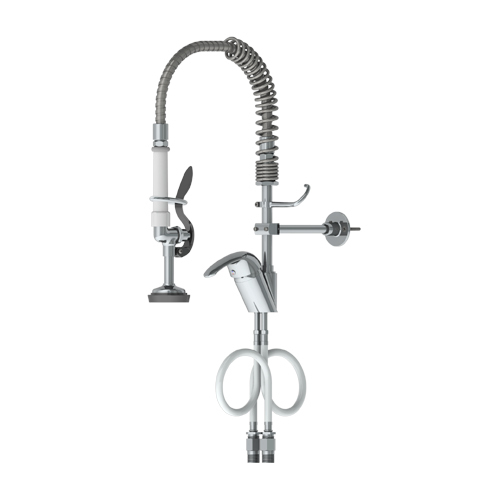 Brass Deck Mount & Wall Mount Pre-rinse Unit: Short Height Or Space Saver , High Flow Spray Valve, For Commercial Kitchen