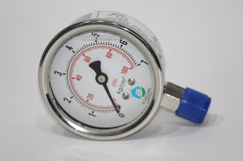 2.5 inch / 63 mm Water Pressure Gauge, 0 to 7 Bar