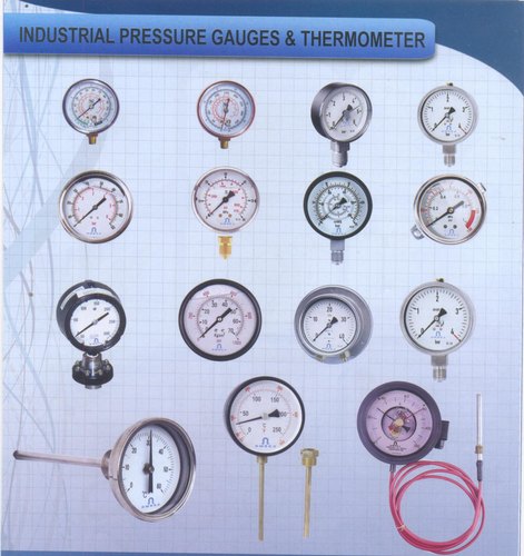 Analog steel and copper Pressure Gauge, For Industrial