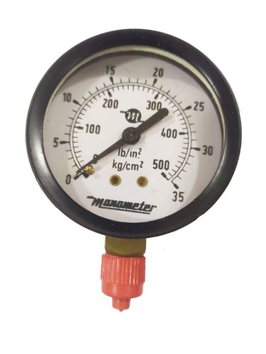 Bottom Connection Analog Pressure Gauge Model 63-PG-MANOMETER-BTM-35 KG, For Industrial