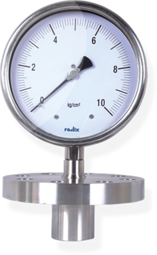 Radix Extended Flange And Extended Sealed Unit Pressure Gauge