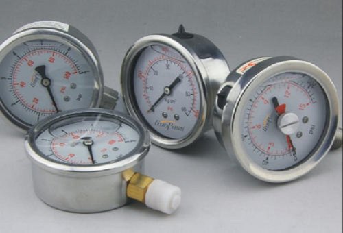 Bottom Connection Analog Air Pressure Gauge