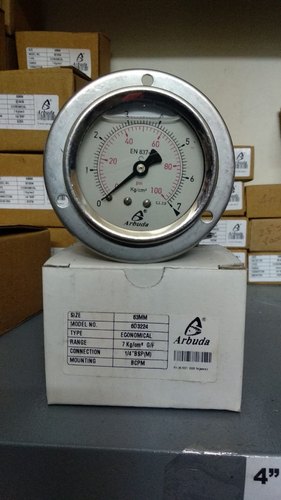 2 inch / 50 mm Water Pressure Guage, 0 to 7 bar (0 to 100 psi)