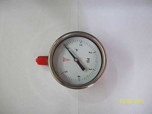 Bottom Connection Analogue Pressure Gauge For Diaphragm Shell Type, For TRANSFORMERS / INDUSTRIAL