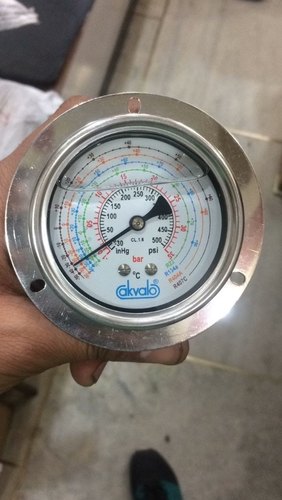 Akvalo Steel Freon Pressure Gauges, For Industrial