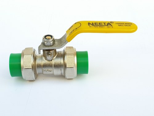 High Pressure Socket Type PPR double Union Brass Ball Valve