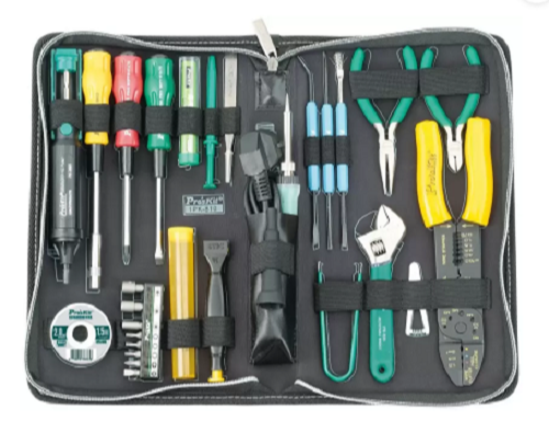 Proskit Computer Service Tool Kit (220V) Power & Hand Tool Kit (21 Tools)