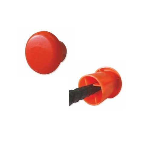 Orange Protective Caps For Rebar, Pipe, Bolts