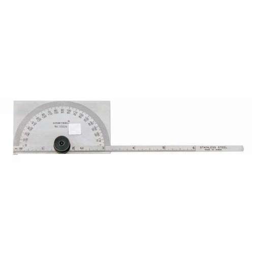 Stainless Steel Protractor Cum Depth Gauge Square Head