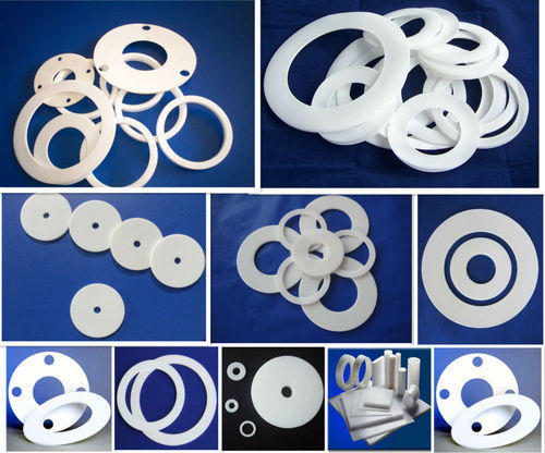 White Soft PTFE Expanded Gasket, -268 c~ 315deg C, Round