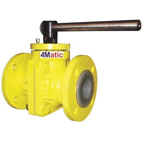 Flanged End PFA/FEP Lined Ball Valve for Industrial