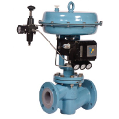 Tecnik Medium Pressure PTFE Lined Globe Control Valve, For Industrial, Valve Size: 1 Through 16