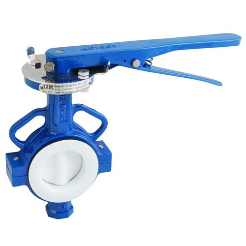 PTFE/PFA/FEP Lined Butterfly Valve