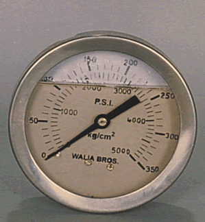Walia Bros Stainless Steel Pump Pressure Gauge, For Industrial