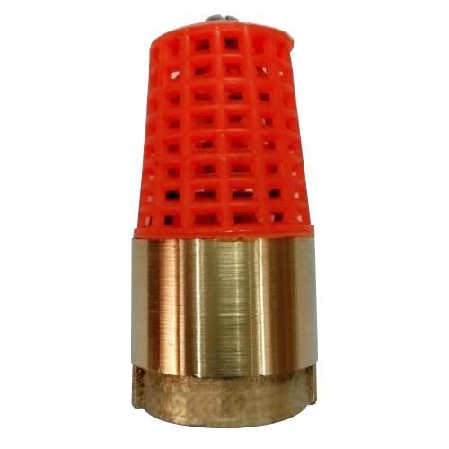 Medium Pressure Brass Foot Valve Plastic Jali, Size: 15mm To 50mm