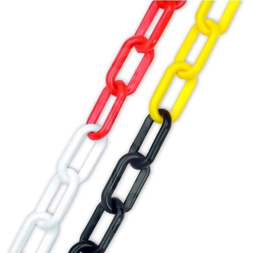 Taheri Black & Red PVC Link Chains, Size: 8mm