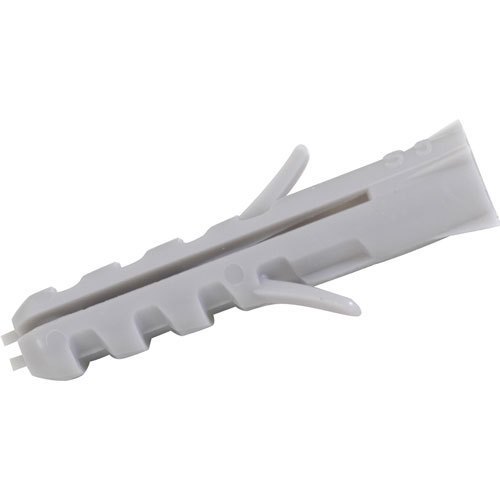 White Plastic Wall Plug, Packaging Size: 100 pieces, Size: 1-2