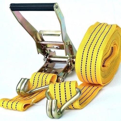 Polyester Orange Ratchet Lashing Belt, For Loading