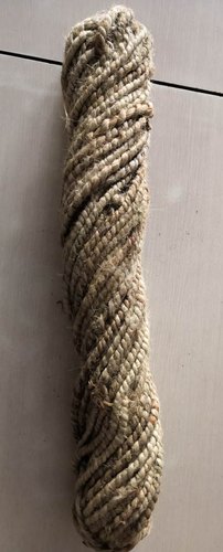 0-5 Mm Brown Raw Jute Hand Made Rope, Packaging Type: HDPE Bag