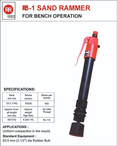 Round RB-1 Pneumatic Sand Rammer