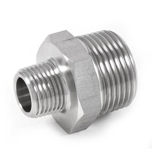 Threaded Reducer Hex Nipple, For Chemical Handling Pipe