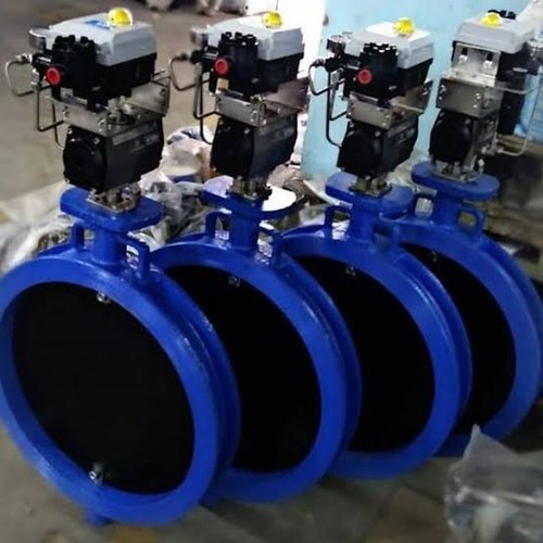 Wafer Type Blue, Black Revo Actuated Butterfly Valve, Port Size: 11/2 - 56