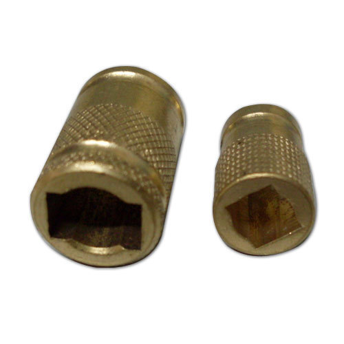 Brass Ribbed Socket, for Hardware Fitting