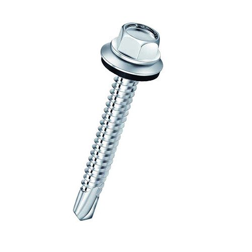 Steel Galvanized Hex Head Self Drilling Screw, Surface Finish: Polished