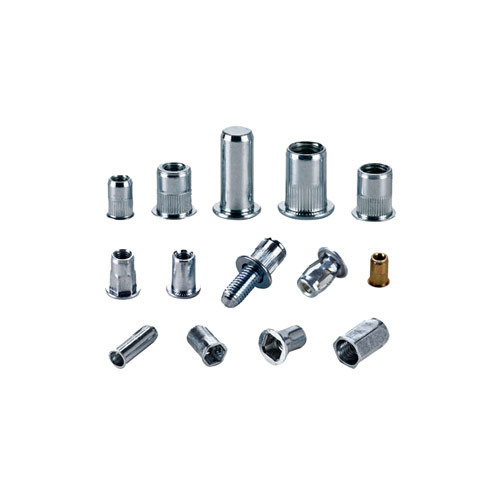 MS Zinc Plated - SS 304 Silver Rivet Nut, For Engineering, Size: 3MM 4MM 5MM 6MM 8MM 10MM 12MM