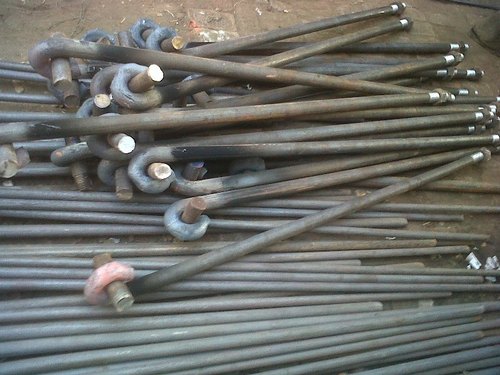 Mild Steel Rod Connecting Foundation Bolts, Size: 4 Inch