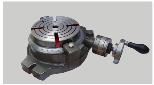 Unique Cast Iron Rotary Milling Table Horizontal With Indexing Device Dia 10 Inches, Model Name/Number: U336