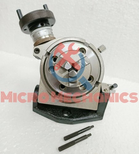 Rotary Table 100 Mm Tilting 4 In With 50 Mm Mini Lathe Scroll Chuck 14x1 Thread