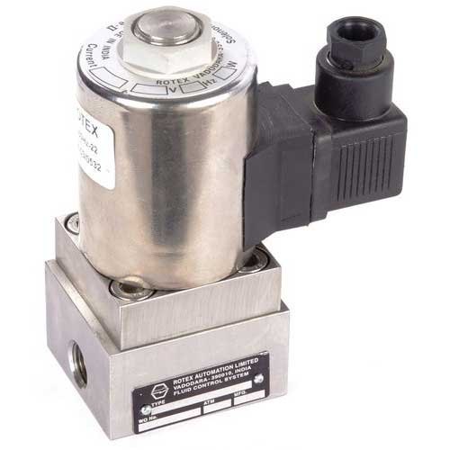 Brass, SS Rotex 2 Port Direct Acting Valve, Model Name/Number: 20116, Size: 1.2, 1.4 Mm (orifice)