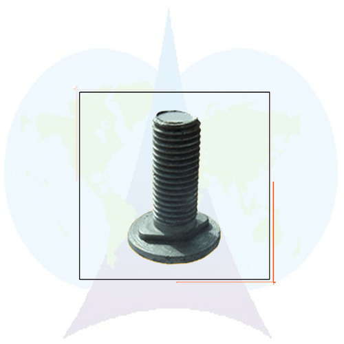 Silver Stainless Steel Round Head Oval Neck Bolt, Grade: Ss 304