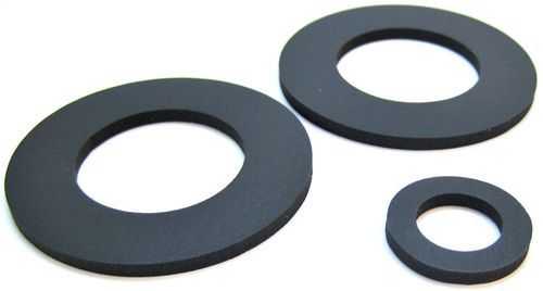 BLACK Rubber Gaskets, For Industrial, Packaging Type: Polybag