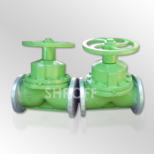 SHROFF Rubber Lined A Type Diaphragm Valve