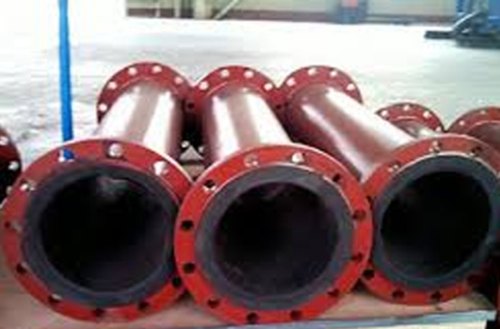 Black Rubber Lined Pipes And Fittings, For Industries