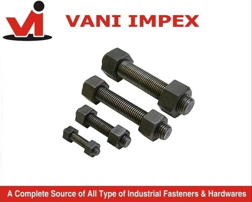 VANI Carbon Steel SA193 B7 Studs Bolts, For Valves, Oil & Gas Refinery